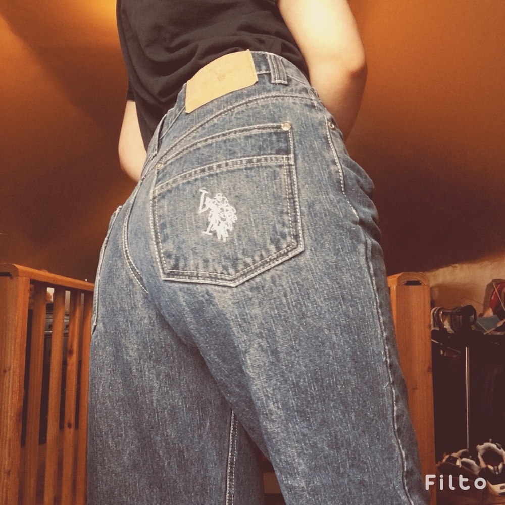 Vintage High Waisted 80s Polo Jeans